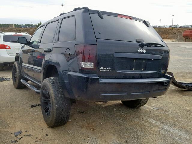 1J8HR48P17C689226 - 2007 JEEP GRAND CHER BLACK photo 3