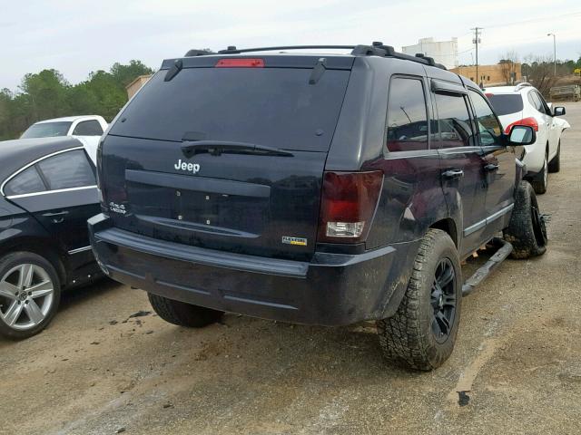 1J8HR48P17C689226 - 2007 JEEP GRAND CHER BLACK photo 4