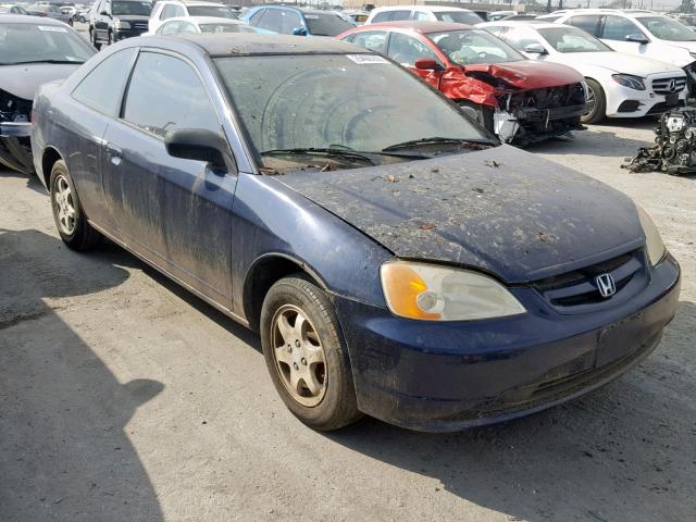 1HGEM22213L006592 - 2003 HONDA CIVIC DX BLUE photo 1