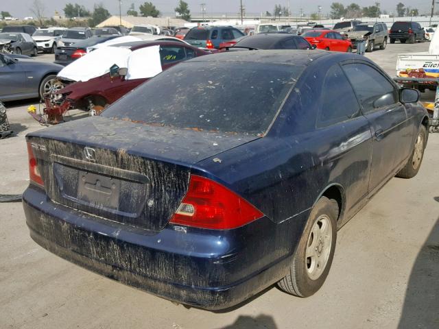 1HGEM22213L006592 - 2003 HONDA CIVIC DX BLUE photo 4