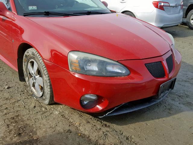 2G2WP552161272085 - 2006 PONTIAC GRAND PRIX RED photo 9