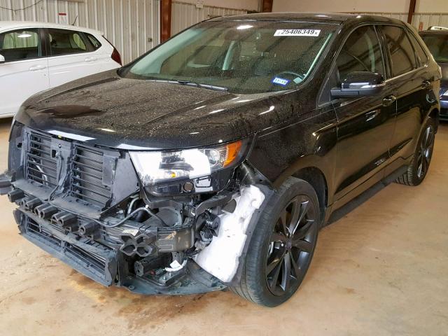 2FMPK3AP6FBB72980 - 2015 FORD EDGE SPORT BLACK photo 2