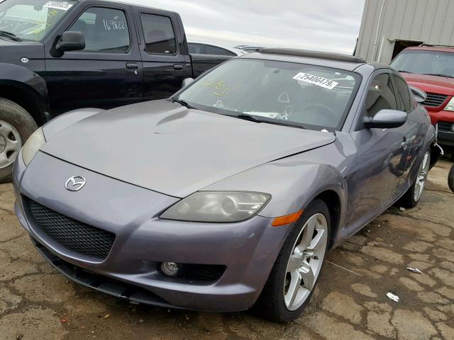 JM1FE173750146033 - 2005 MAZDA RX8 GRAY photo 2