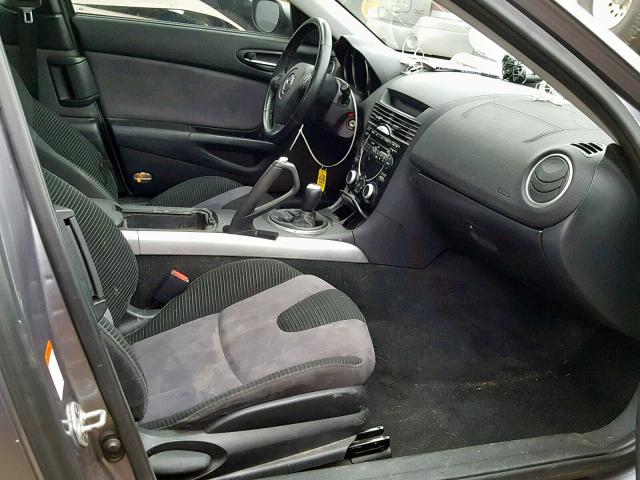 JM1FE173750146033 - 2005 MAZDA RX8 GRAY photo 5