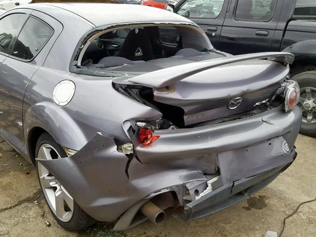 JM1FE173750146033 - 2005 MAZDA RX8 GRAY photo 9