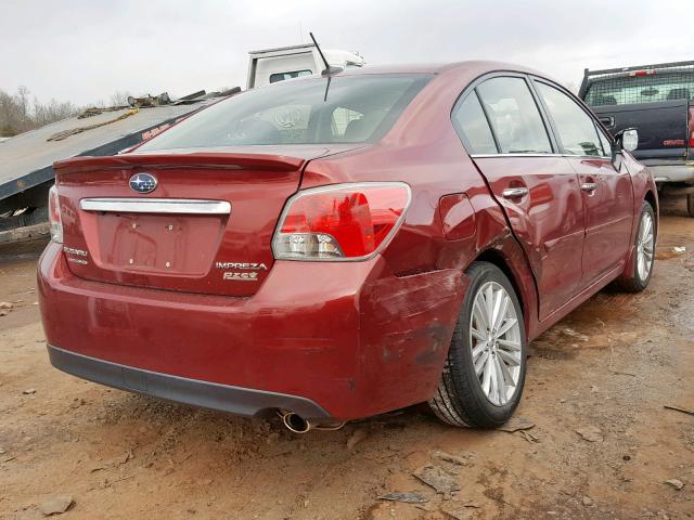 JF1GJAN67FH012192 - 2015 SUBARU IMPREZA LI RED photo 4