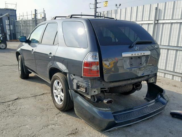 2HNYD18975H511251 - 2005 ACURA MDX TOURIN CHARCOAL photo 3