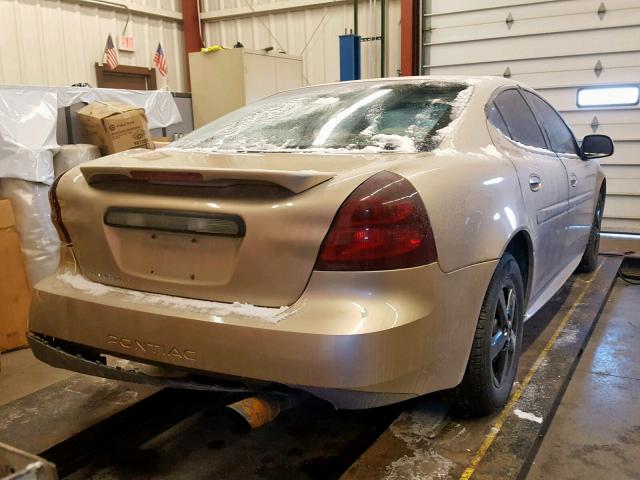 2G2WP542451157738 - 2005 PONTIAC GRAND PRIX GOLD photo 4