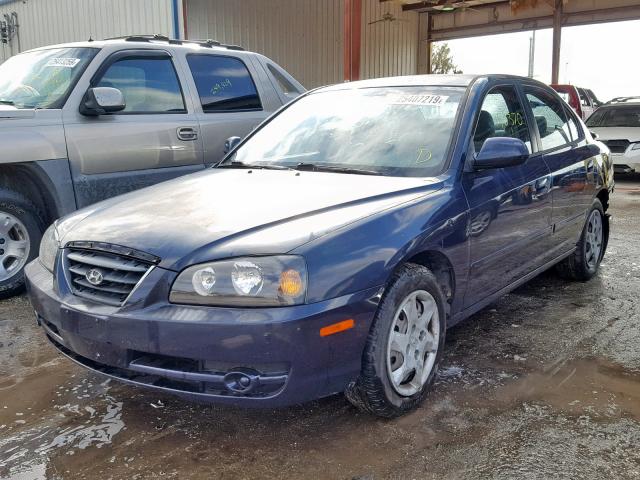 KMHDN46D65U138190 - 2005 HYUNDAI ELANTRA GL BLUE photo 2