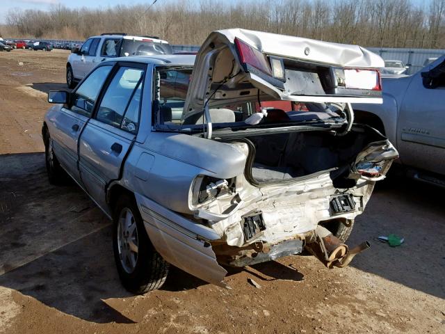 3MAPM10J3PR644782 - 1993 MERCURY TRACER SILVER photo 3