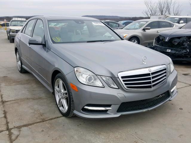 WDDHF5KBXDA664504 - 2013 MERCEDES-BENZ E 350 GRAY photo 1