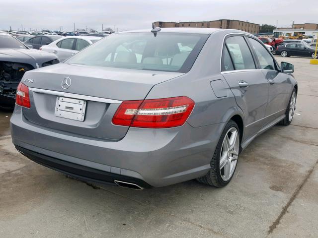 WDDHF5KBXDA664504 - 2013 MERCEDES-BENZ E 350 GRAY photo 4