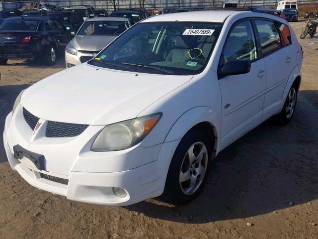 5Y2SL62854Z443364 - 2004 PONTIAC VIBE WHITE photo 2