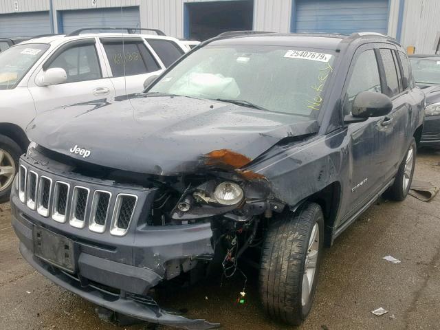 1C4NJCBB8ED890413 - 2014 JEEP COMPASS SP ნაცრისფერი ფოტო 2