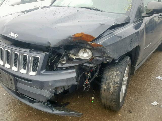 1C4NJCBB8ED890413 - 2014 JEEP COMPASS SP ნაცრისფერი ფოტო 9