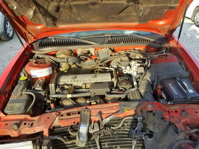 1G3NL55D7SM345205 - 1995 OLDSMOBILE ACHIEVA S RED photo 7