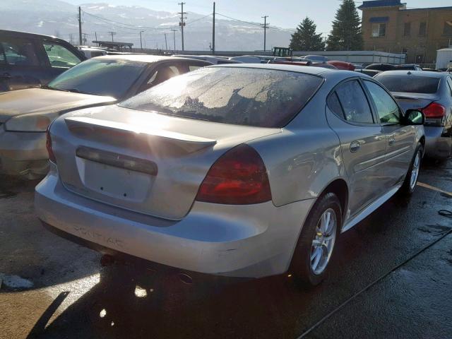 2G2WP552071201722 - 2007 PONTIAC GRAND PRIX SILVER photo 4