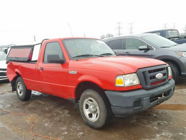 1FTYR10D46PA45069 - 2006 FORD RANGER RED photo 1