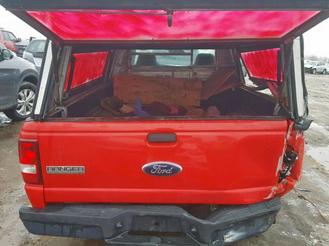 1FTYR10D46PA45069 - 2006 FORD RANGER RED photo 6