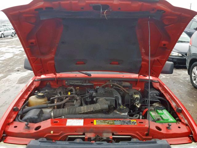 1FTYR10D46PA45069 - 2006 FORD RANGER RED photo 7