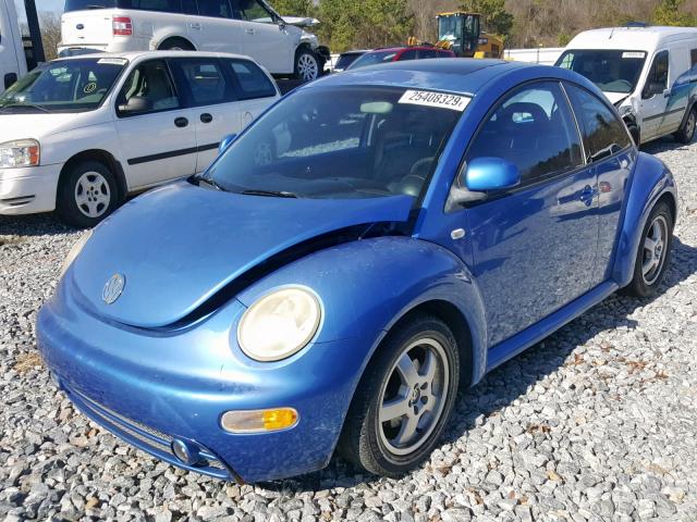 3VWCA21CXXM456221 - 1999 VOLKSWAGEN NEW BEETLE Blau Foto 2