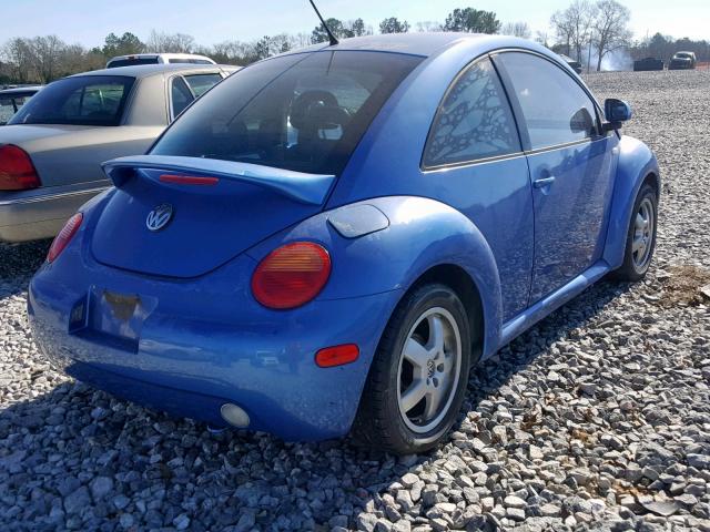 3VWCA21CXXM456221 - 1999 VOLKSWAGEN NEW BEETLE Blau Foto 4