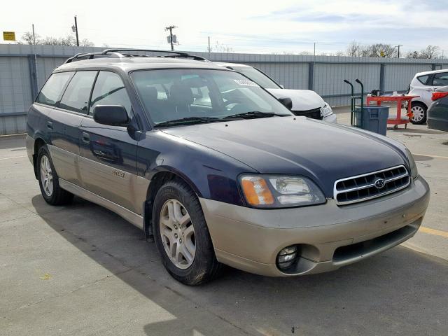 4S3BH675917616231 - 2001 SUBARU LEGACY OUT BLUE photo 1