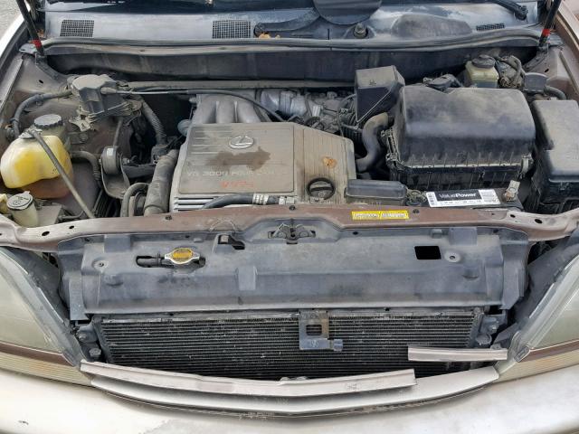 JT6HF10U1X0054600 - 1999 LEXUS RX 300 GOLD photo 7