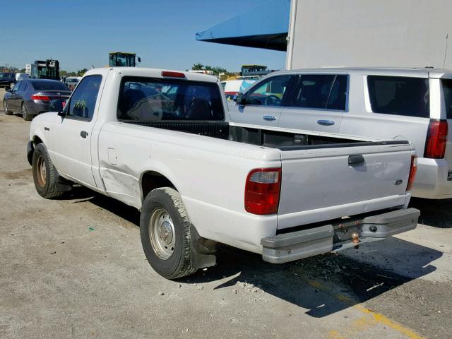 1FTYR10U22PA24716 - 2002 FORD RANGER WHITE photo 3