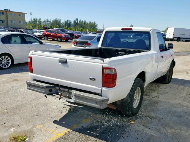 1FTYR10U22PA24716 - 2002 FORD RANGER WHITE photo 4