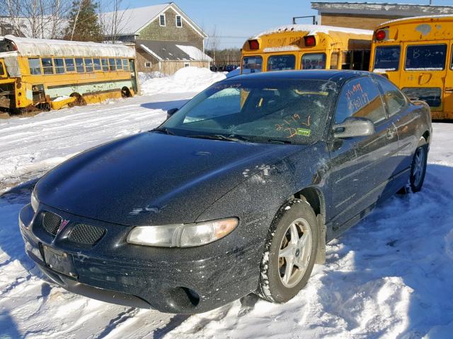 1G2WP12K6XF293649 - 1999 PONTIAC GRAND PRIX BLACK photo 2