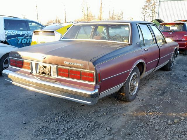 1G1BN51E6KR119373 - 1989 CHEVROLET CAPRICE CL MAROON photo 4