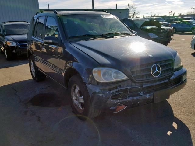 4JGAB54E52A316939 - 2002 MERCEDES-BENZ ML 320 BLUE photo 1