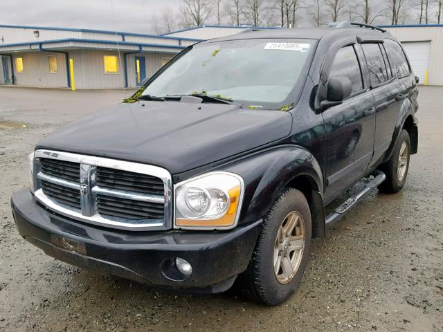 1D4HB48N54F168341 - 2004 DODGE DURANGO SL BLACK photo 2