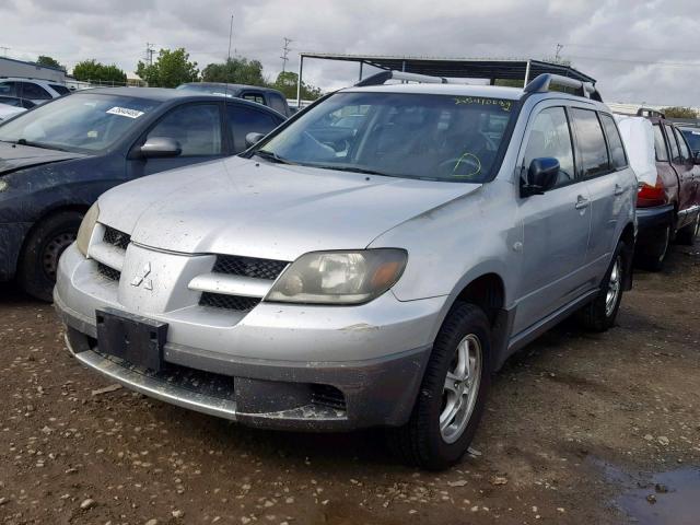 JA4LX31G53U096480 - 2003 MITSUBISHI OUTLANDER SILVER photo 2