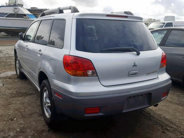 JA4LX31G53U096480 - 2003 MITSUBISHI OUTLANDER SILVER photo 3