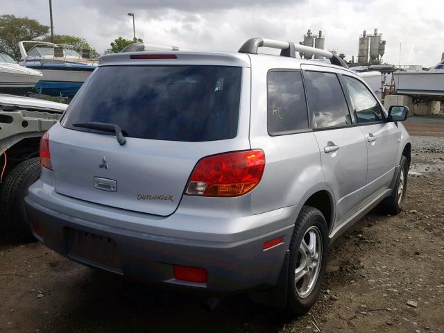 JA4LX31G53U096480 - 2003 MITSUBISHI OUTLANDER SILVER photo 4