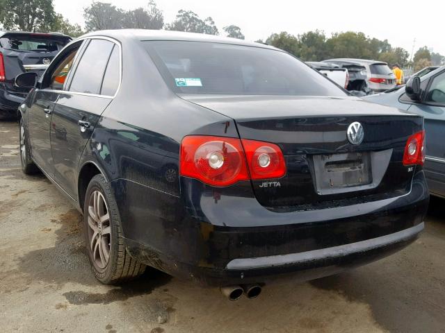 3VWRF71K26M782710 - 2006 VOLKSWAGEN JETTA 2.5 BLACK photo 3