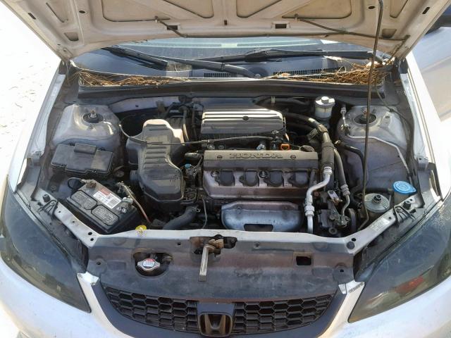 1HGEM22124L038363 - 2004 HONDA CIVIC DX V GRAY photo 7