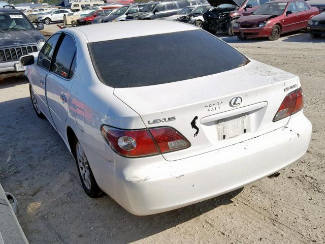 JTHBF30G625004290 - 2002 LEXUS ES 300 WHITE photo 3