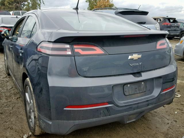 1G1RE6E43DU119160 - 2013 CHEVROLET VOLT GRAY photo 3