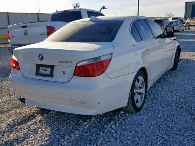 WBANE535X6CK86701 - 2006 BMW 525 I WHITE photo 4