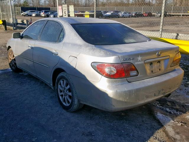 JTHBF30G630146198 - 2003 LEXUS ES 300 SILVER photo 3