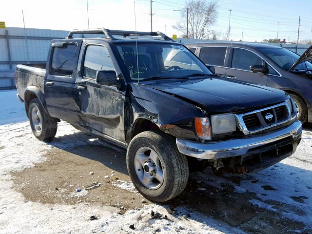 1N6ED27Y8YC428097 - 2000 NISSAN FRONTIER C BLACK photo 1