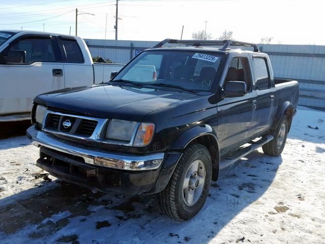 1N6ED27Y8YC428097 - 2000 NISSAN FRONTIER C BLACK photo 2