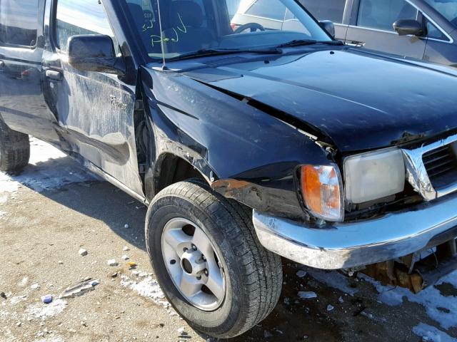 1N6ED27Y8YC428097 - 2000 NISSAN FRONTIER C BLACK photo 9