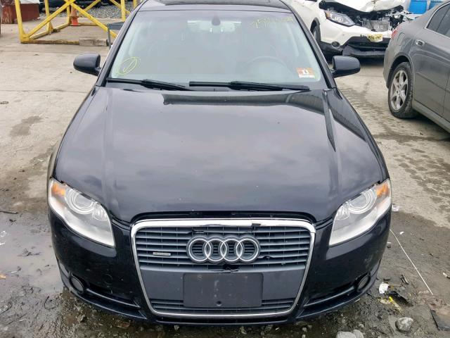 WAUDF78E56A114083 - 2006 AUDI A4 2.0T QU BLACK photo 9