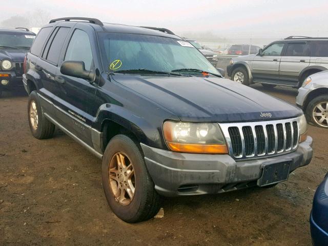 1J4GW48S62C137238 - 2002 JEEP GRAND CHER BLACK photo 1