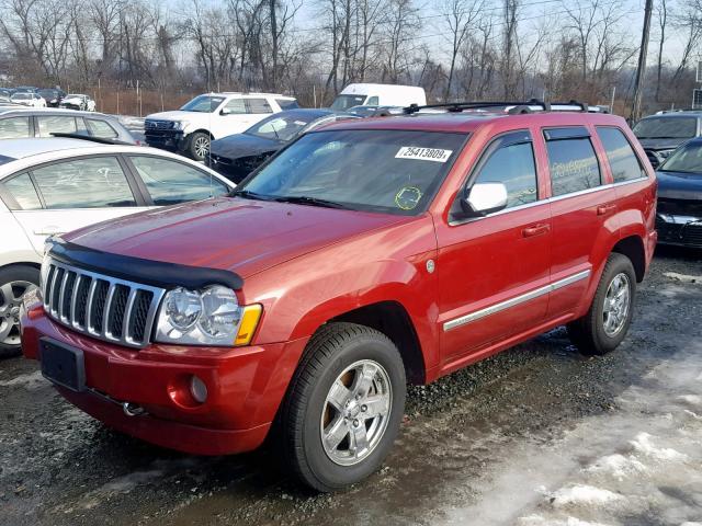 1J8HR68216C287673 - 2006 JEEP GRAND CHER RED photo 2