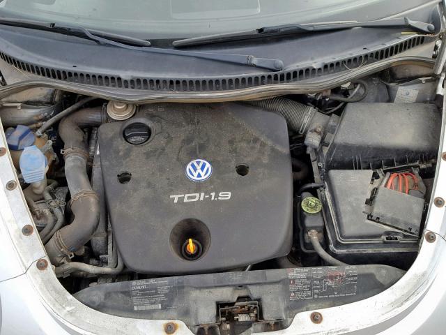 3VWCP21C62M438970 - 2002 VOLKSWAGEN NEW BEETLE Gümüş foto 7